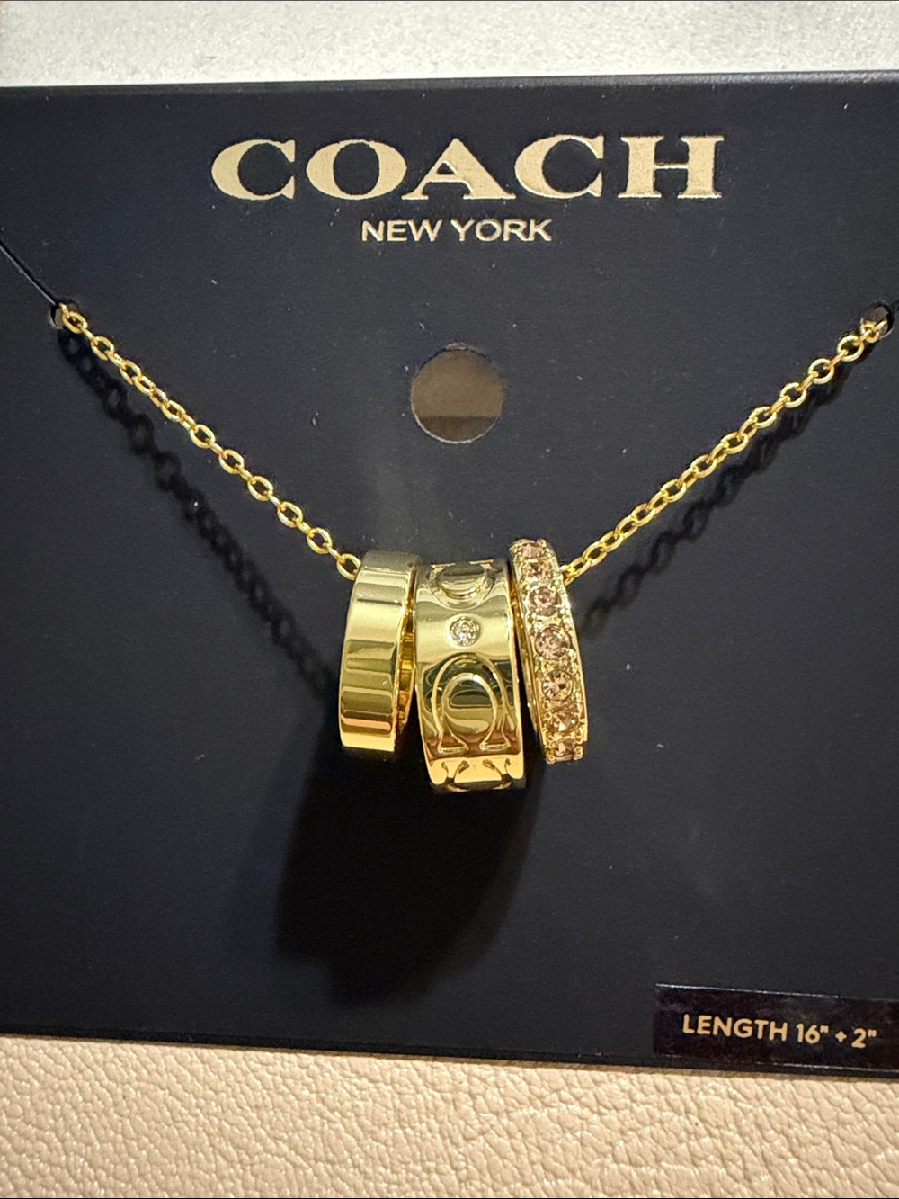 Coach Gold Rondelle necklace (30)